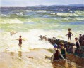 Bathers by the Shore Impressionist beach Edward Henry Potthast